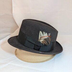 Vintage V. Fabio and Co. 1960's Era Brown Fedora Hat - Size 7